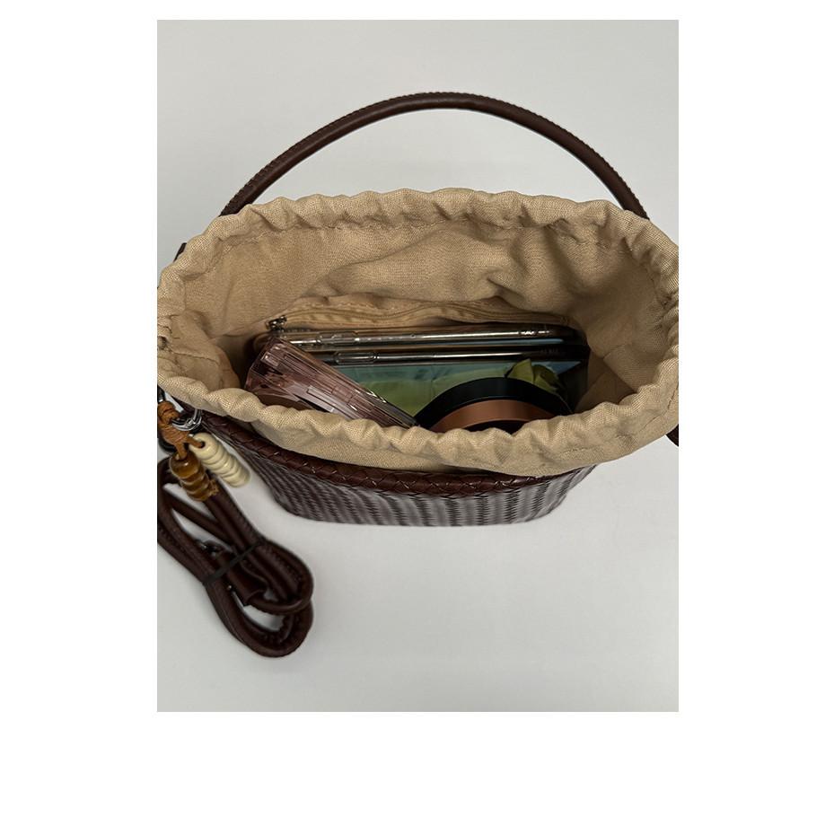 IELGY Ladies Messenger Bag Summer Retro Portable Bucket Bag