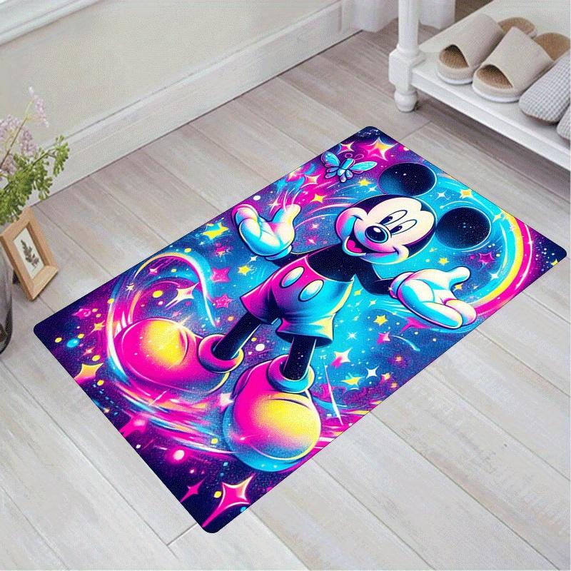 

1pc Mickey Pattern Area Rug Soft Flannel Floor Mat for Living Room,Office,Bedroom and Carpet 60cm by 90cm