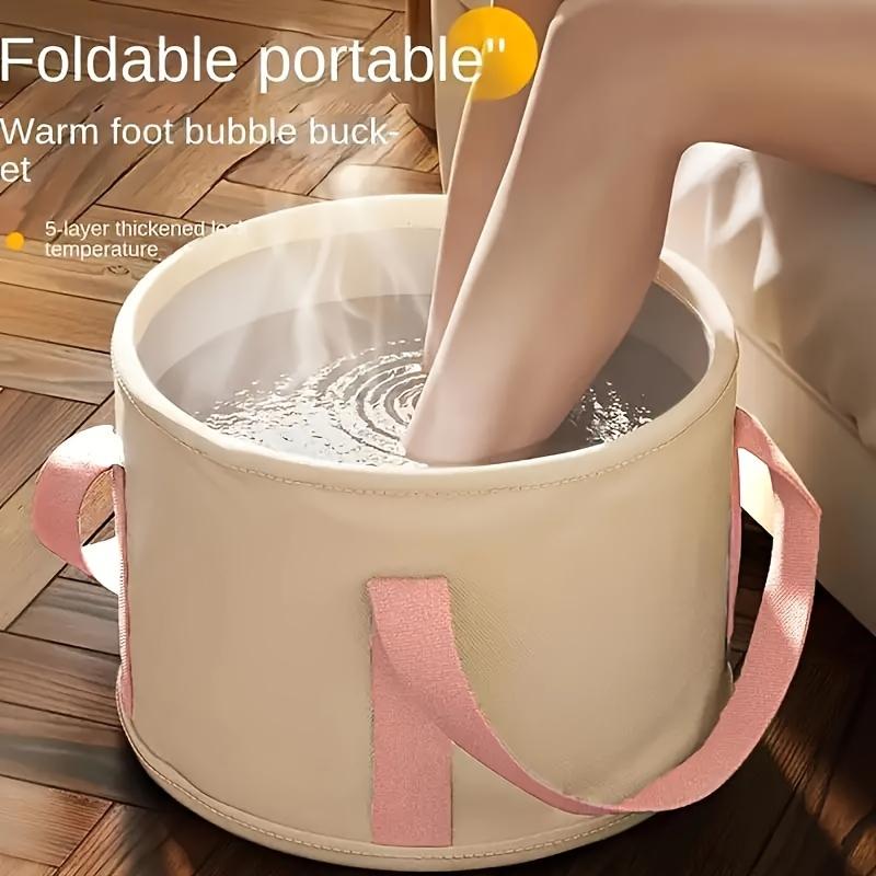 Portable Foldable Foot Bath Tub, No Need for Power, No Odor, Suitable for Family and Travel, Relaxing Experience
