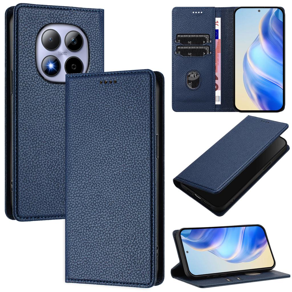 For Xiaomi Redmi Note 15 Pro 4G (Global) Wallet Case RFID Blocking Litchi Texture Leather Mobile Cover