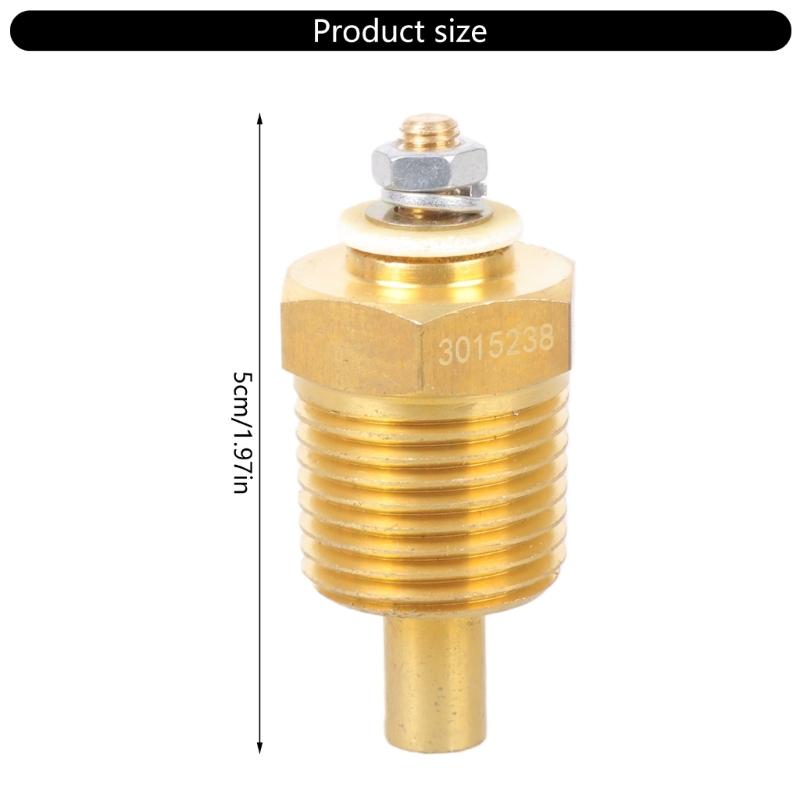 Water Temperature Sensor Probe 3015238 Quick Installation for NT855 KTA19 K19 KTA19GC QSK19 Generators and Trucks