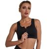 Reggiseno Sportivo Wireless con Zip Frontale per Donna Antiurto Yoga Fitness Bellezza Schiena Biancheria Intima