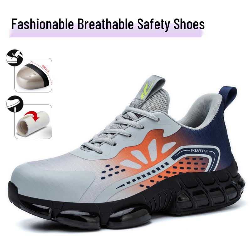 TK Water-Repellent High-Top Safety Boots - Lightweight, Comfortable, Wear-Resistant, Anti-Smash, Anti-Puncture Labor Protection Footwear.