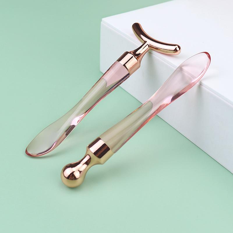Metal Fishtail Face Massage Stick Anti Wrinkle Eye Cream Applicator Mask Mixing Spatulas Scoop Eyes Massage Beauty Bar Facial Ca