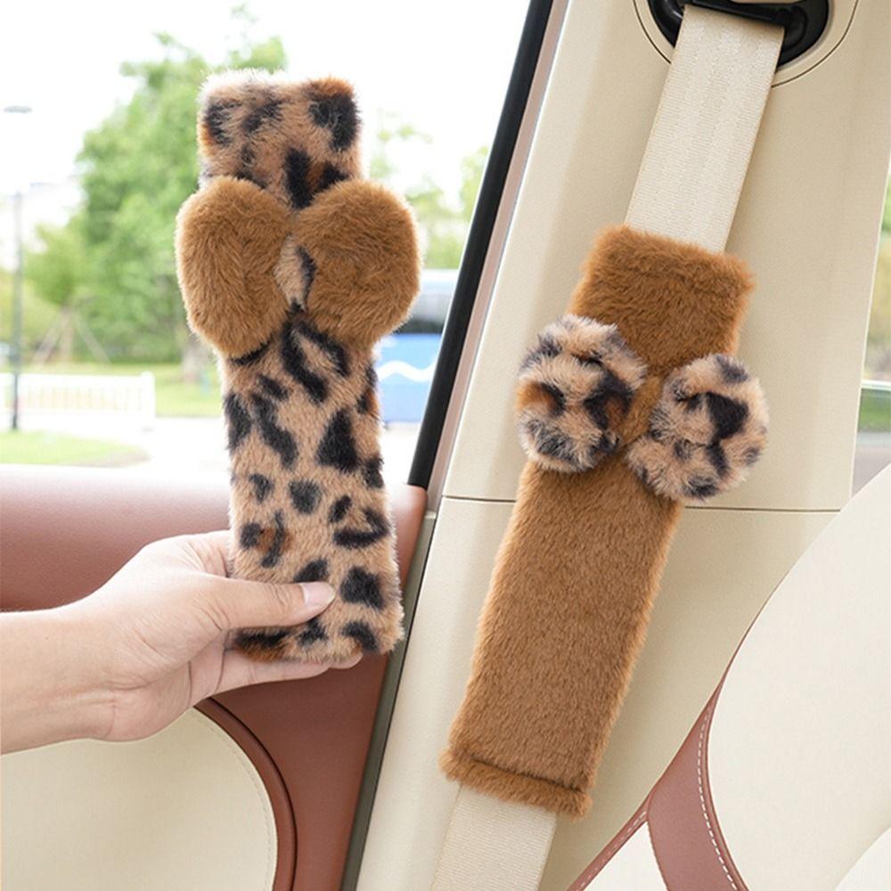 Soft Fluffy Car Seat Belt Shoulder Pads Durable Car Seat Belt Cover Seat Belt Accessories