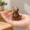 Relaxing Room Accessory Meditating Capybara Figurine, 3D Printed Yoga Statue, Zen Minimalist Home Decor Animal Ornament for Office Shelf Decoration
