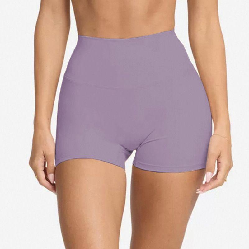 

CS * B Same Style Yoga Suit Female with Chest Pad Beauty Back Vest High-Waist Quick-Drying Sports and Fitness Shorts Lavender purple shorts M