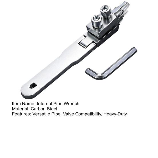 Broken Wire Extractor Broken Pipe Extractor Tool Heavy Duty Internal Pipe Wrench for 4/6 PVC Pipes Faucets Screws Removal Plumbing Repair Tool