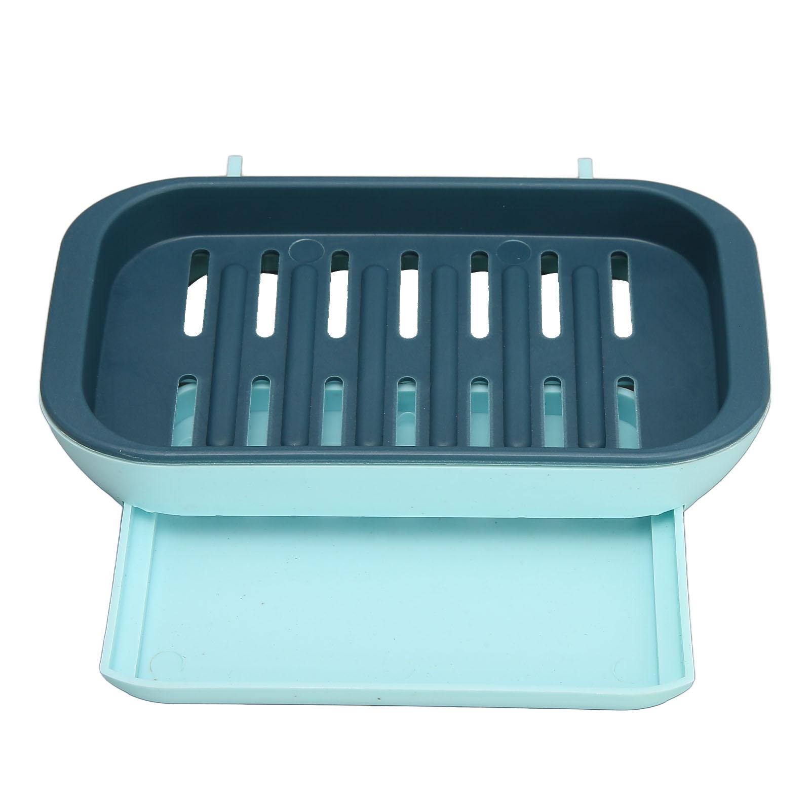 

Мыльница Держатель Портативный Перфорация Подвесной Держатель для Мыла с Поддоном для Путешествий Ванной