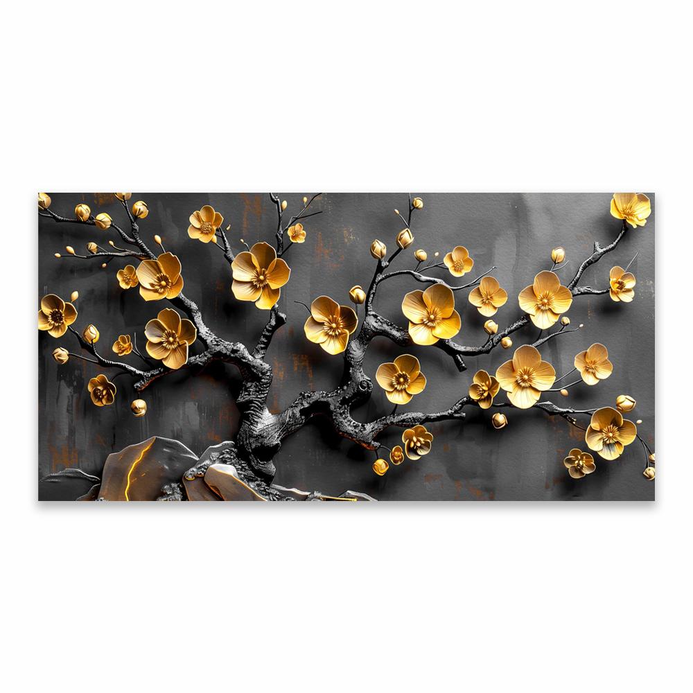 Bedroom Modern Wall Art Prints Black And White Flower Wall Art Poster Large Canvas Painting Decoration Women's Bedroom Decor