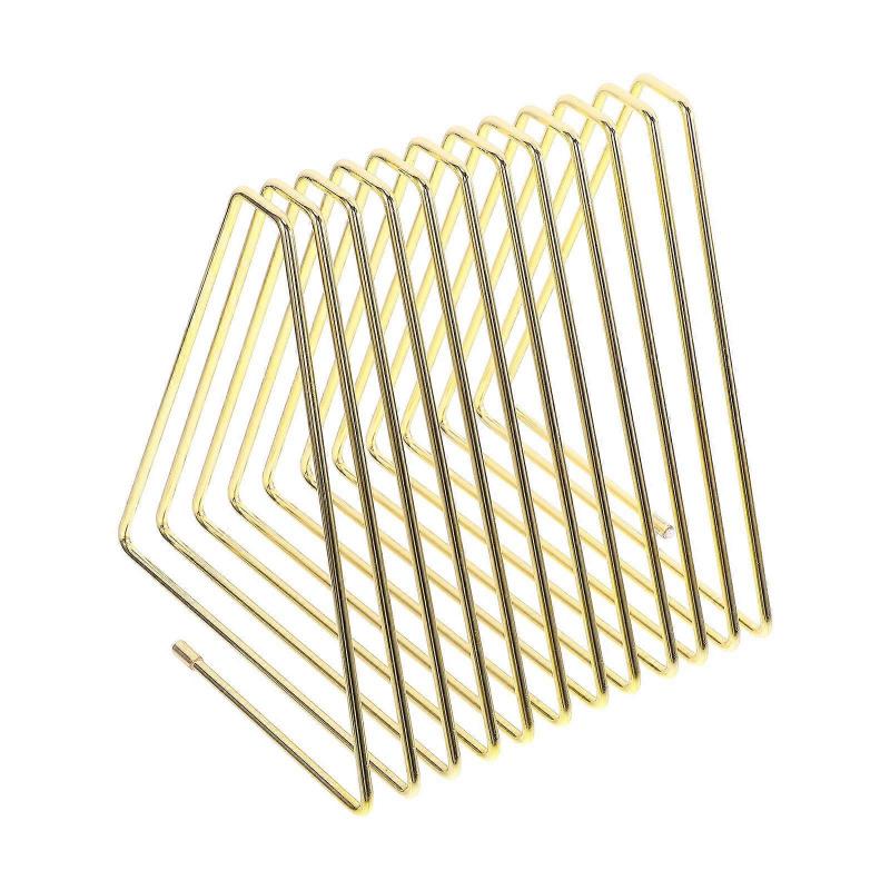 Golden Telescopic Iron Expandable Bookshelf for Desk Use