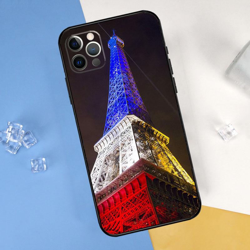 France National Flag Phone Case For iPhone 16 Pro Max 13 12 Mini 11 14 15 Pro Max XR 16 15 Plus 16e Cover Shell