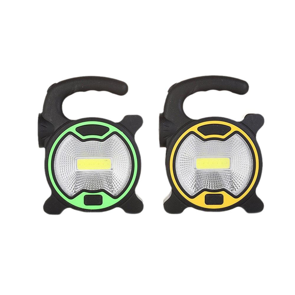 Multifunctional Outdoor Camping Portable Searchlight LED+COB Floodlight Emergency Light 3*AAA Battery Working Light