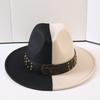 Popular European and American Classic Double-color Wide-brimmed Top Hat Men's and Women's Fashion OL Style Cowboy Hat Jazz Hat