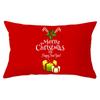 Christmas Simple Print Series Peach Skin Waist Pillowcase Home Sofa Pillowcase Office Pillowcase