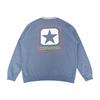 Converse Sweatshirts Men's Blue Crew Neck Moderate 10028407-A03
