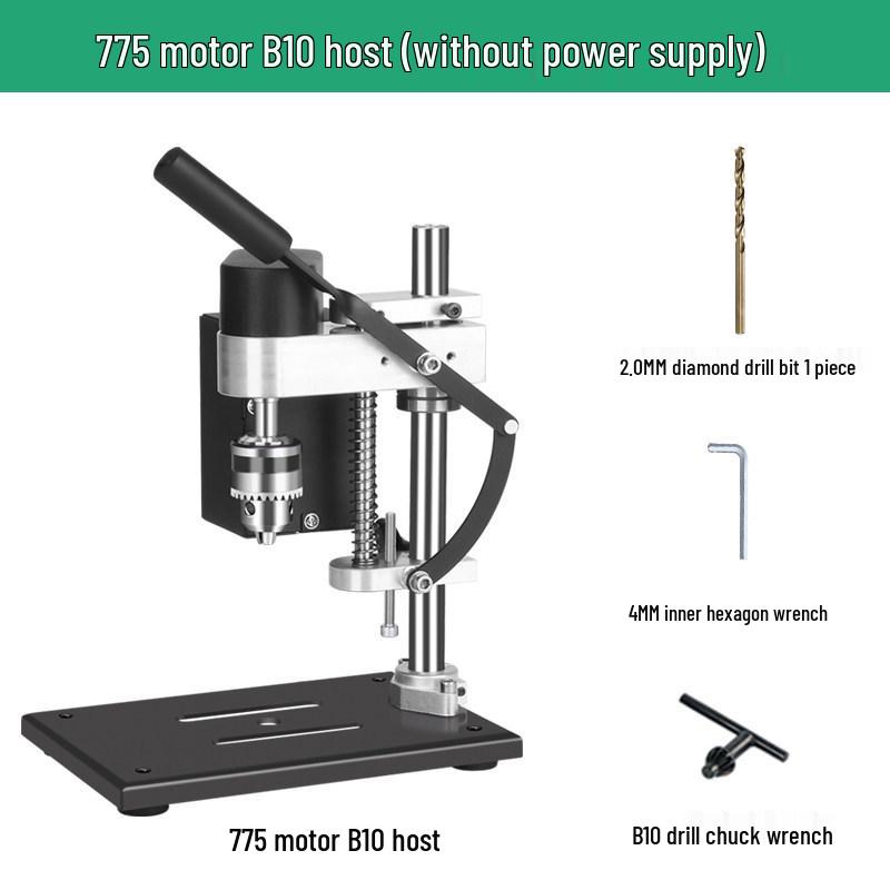 Compact Desktop Variable Speed Electric Drill Press - Mini Stand for Household Drilling