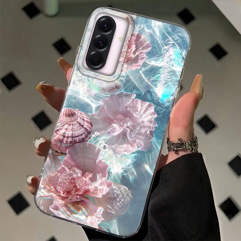 Summer Seashell Starfish Girls Case For Samsung Galaxy A16 A56 A26 A36 A06 A55 A35 A25 A15 A12 A32 A54 S24 S25 S22 S23 FE Cover