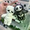 Halloween Giocattolo Peluche Teschio Mummia Divertente Bambola Imbottita Creativa Portachiavi Ciondolo Borsa Decorazione da Appendere Chiavi Regali Divertenti per le Feste
