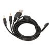Headphone Cable 3 in 1 Plugs Replacement Gaming Headset Cord with Light for Steelseries Arctis 3 5