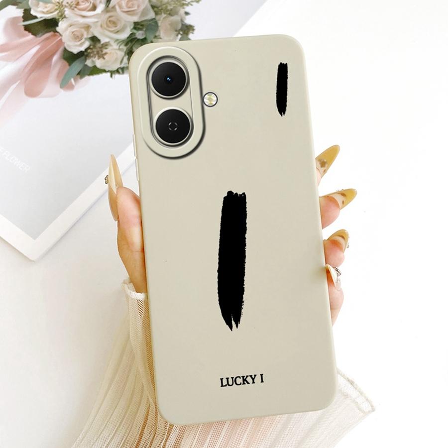 For Tecno Spark Go 2 Case KM4  Lucky A-Z Letter Shell TPU Soft Silicone Phone Case For Tecno SparkGo 2 Go2 Back Cover Coque