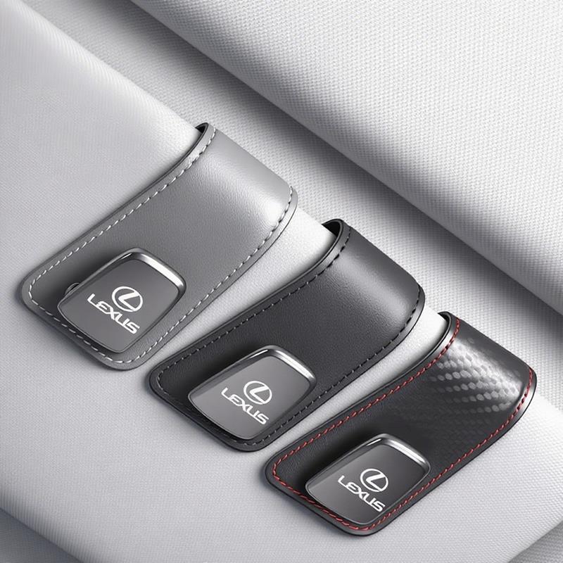 QDDY3 Car Sunshade Eyeglass Clip Card Storage Brace Accessories For Lexus F SPORT LBX NX RX 350h 450h ES UX 300e GS GX IS LS LX CT LC