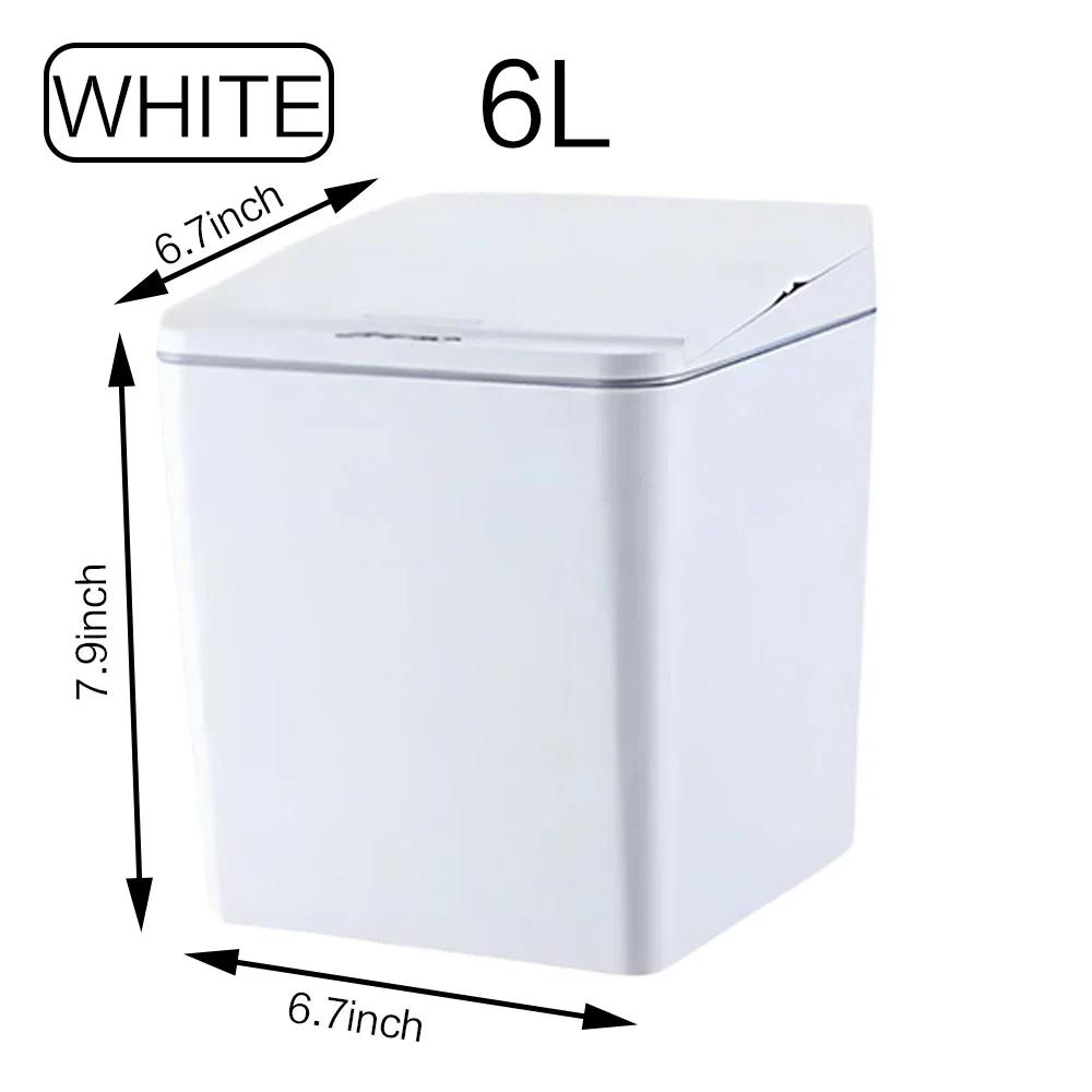 

4 л/6 л Интеллектуальный органайзер с датчиком Настольное интеллектуальное бесконтактное автоматическое открывание мусорное ведро Автомобиль Офис Дом Предметы первой необходимости