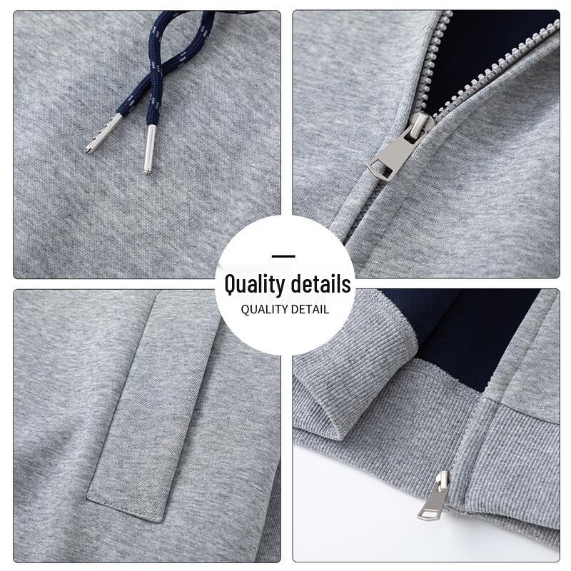 CHOCOOLATEit Herrars Color-Block Zip-Up Hoodie