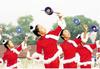 [TradeWind] Chinese Yo-Yo Diabolo Juggling Street Performance Circus Yo-Yo with String and Stick (Orange)