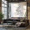 Vintage Bicycle Tapestry Wall Hanging Bohemian Decor Cycling Art Room Aesthetic Dorm Wall Decor Mountain Bike Lover Gift Modern