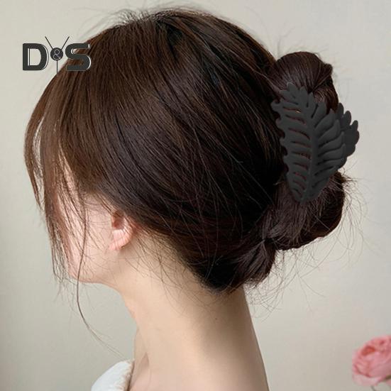 Kvinner Stor Hårklemme Bladform Hul Design Hårklo Bakhode Dusj Hårklo Blad Griper Hårtilbehør