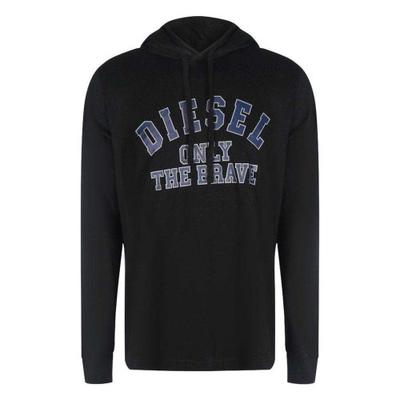 Diesel Herren Nur Mut Logo Kapuzen-T-Shirt