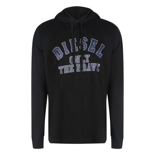 Diesel Mens Only The Brave Logo Hooded T-Shirt