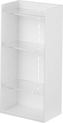 Yamazaki Cosmetic Storage 4 W12 X X Tower Large Small Item Cosmetic 5601 Case, Tiers, White, Approx. D7.7 H25cm, Style, Capacity, Storage, Storage,