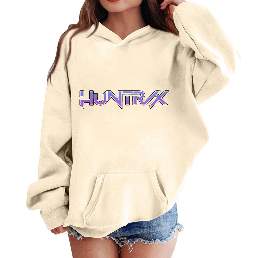 Dámská mikina s kapucí s gradientním potiskem a dlouhým rukávem Volná dámská mikina Mikina