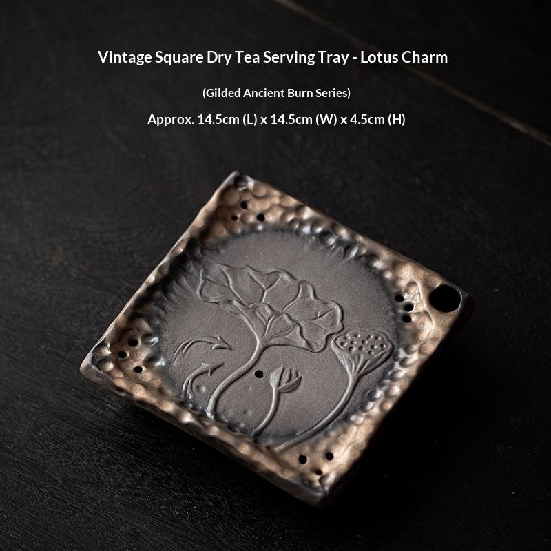 

Ancient Style Square Dry Bubble Tray Zen Home Teapot Holder Tea Tray Water Storage Base Small Tea Table