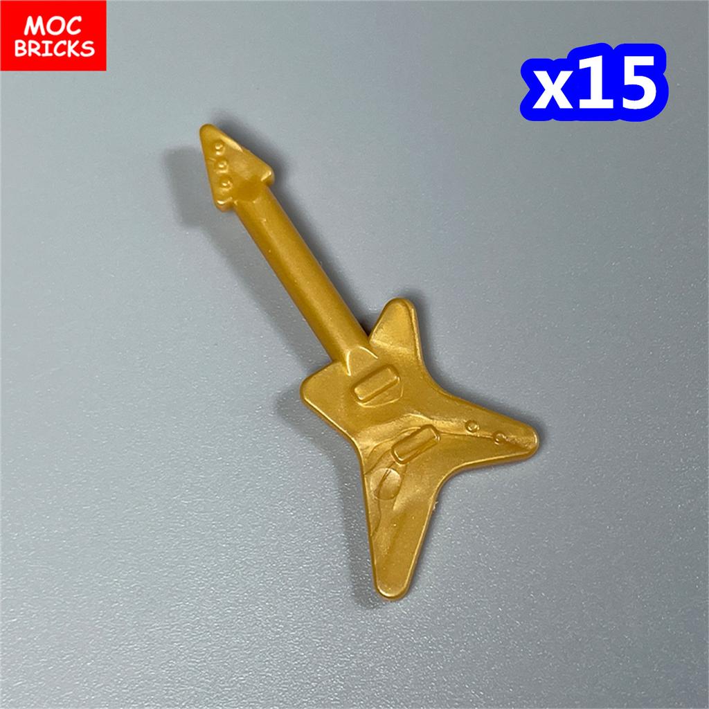 Non-Toxic Moc Bricks Suona Horn Music Score Singer Saxophone Bass Figure Musical Instruments Educatinal Building Blocks Kids Children Toys