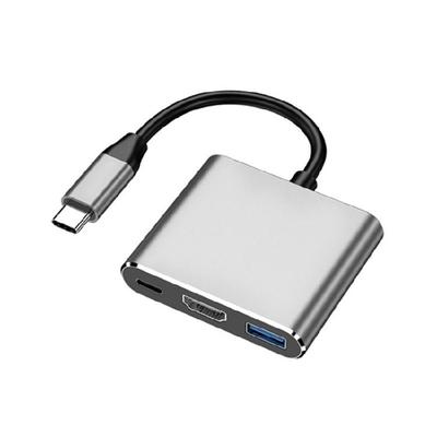 USB C To HDMIs Hubs with 100W Fast Charge USB3.0 5Gbps Data Rate 4 K Display for Laptops Tablets Widely Compability