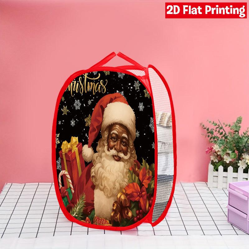 1Pcs Christmas Cardinal Pop-Up Laundry Hamper Expandable Mesh Hamper Basket for Room Bedroom Bathroom Organization Contemporary Storage