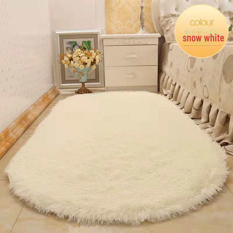 

Ковер из чистого шелка для спальни или гостиной - плюшевый длинный диван и прикроватное одеяло 80x120 cm