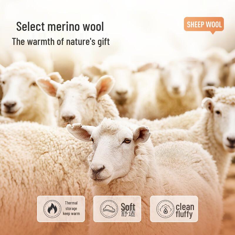 MONTAGUT Men's Merino Wool & Silk Blend Round Neck Sweater