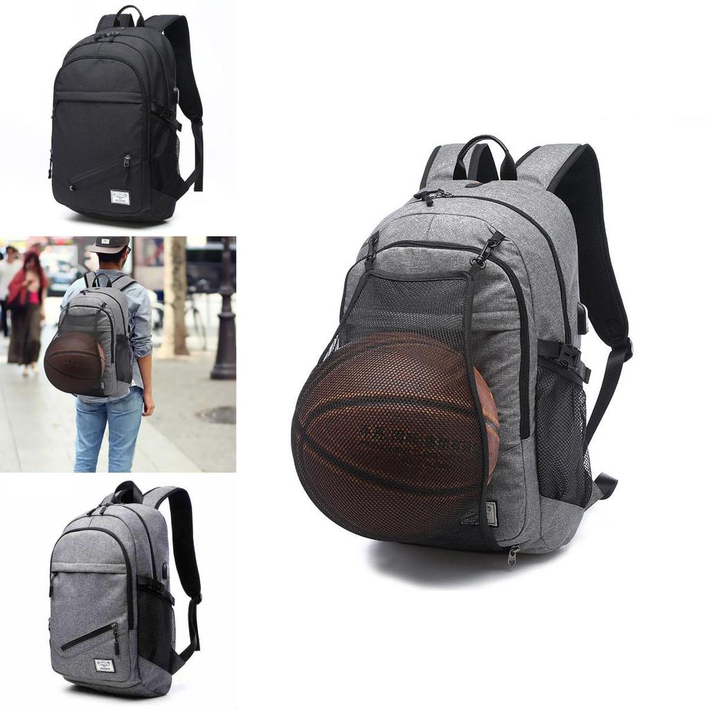 Versatile Men's Backpack Travel Hiking School Bag Rucksack With Usb Port For 15.6" Laptop