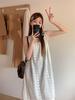 Sweet Retro Floral Lace Tassel Slip Dress for Beach Vacation