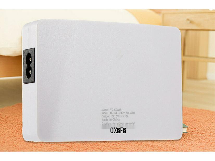 High-Power Multi-Port USB Charger: 8/10/16 Ports for Direct Travel Charging