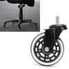 5pcs 3 Inch Swivel Caster Office Chair PU Roller Wheel Furniture Trolley Roller (#1)