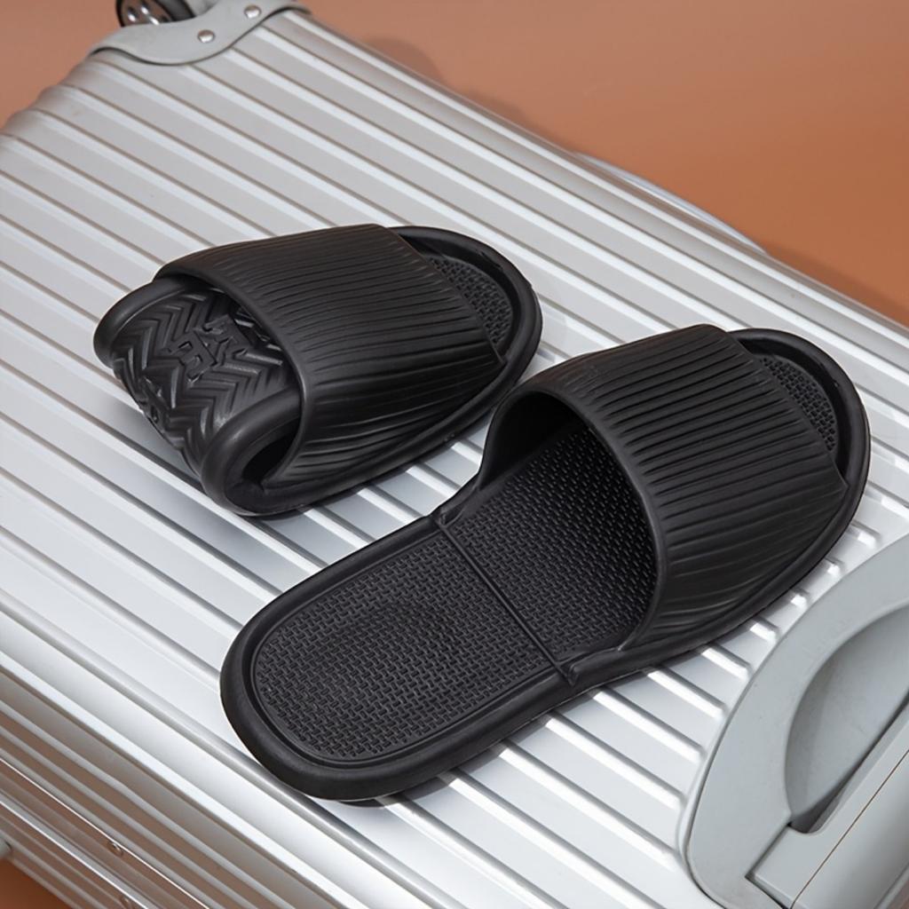 Wygodne kapcie EVA - Antypoślizgowe, Gruba podeszwa, Prążkowany design, Kapcie plażowe do wewnątrz i na zewnątrz, Kapcie codzienne | Styl casual Kapcie domowe