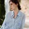 ELLE Women's Heavy Lace Lyocell Tencel Shirt