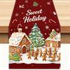 New Year Christmas Table Runner Xmas Party Flag Cover Christmas Table Flag Navidad Gift Merry Christmas Decorations