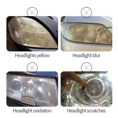 Ferramenta de restauração de farol de carro, luz indicadora, removedor de arranhões, limpador de farol, suprimentos de cuidados com veículos