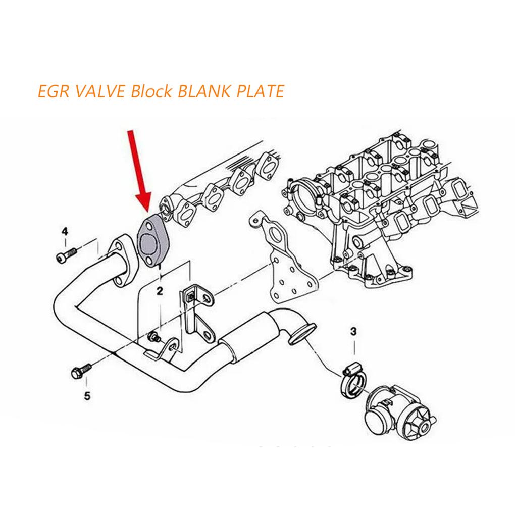 Metal 8mm EGR Valve Blanking Plate Seal Blanking Plate Valve Blanking Plate Durable Easy To Install